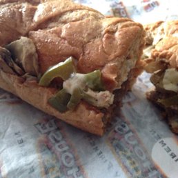 Steak sandwich -- regular toppings on wheat
