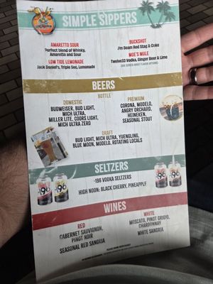 Menu photo 1 Moe Moons Myrtle Beach, SC