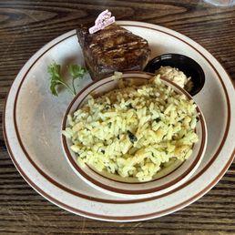 Petite Filet with rice pilaf
