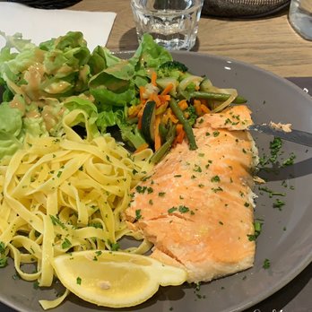 Le Comptoir du Narval - Pavé de saumon à l'oseille - Brasseries Near Me - Lyon, 69