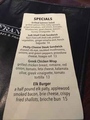 Menu photo 6 The Franklin Tap Chicago, IL