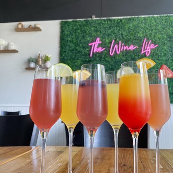 Verre Wine Bar - Mimosas - all 6 flavors offered - Wine Bars Near Me - Arlington, Virginia Verre Wine Bar - Mimosas - all 6 flavors offered - Wine Bars Near Me - Arlington, Virginia