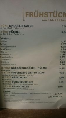 Menu photo 2 H FÜNF Munich, BY