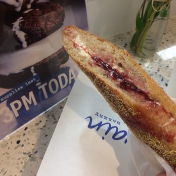 Levain Bakery - Upper East Side, NYC - Baguette with butter and jam - Bakeries Near Me - New York, New York Levain Bakery - Upper East Side, NYC - Baguette with butter and jam - Bakeries Near Me - New York, New York