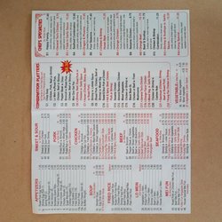 Happy China - Menu page 2