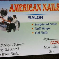 American Nail Salon - Business card