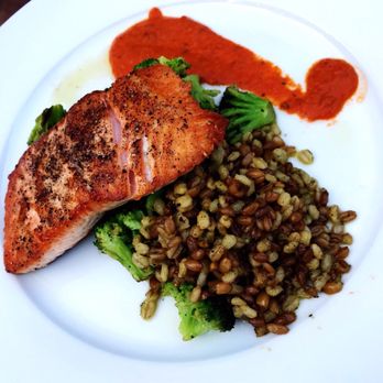 Carnation Cafe - Seasonal fish (salmon) with veggies. - American Near Me - Anaheim, California Carnation Cafe - Seasonal fish (salmon) with veggies. - American Near Me - Anaheim, California