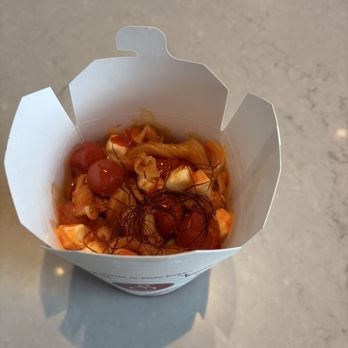 Scolapasta - The chef specialty Rustica pasta, casarece pasta with fresh mozzarella and arrabbiata sauce - Pasta Shops Near Me - McLean, Virginia