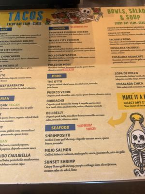 Menu photo 2 Tacodeli Austin, TX Menu photo 2 Tacodeli Austin, TX