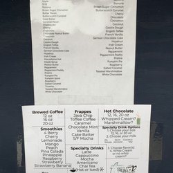 Off the Square Coffee - Menu