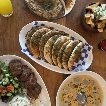 Zeugma Mediterranean Grill - Mezze Platter,  MAMAS FETA FRIES Homemade Pita Bread, - Mediterranean Near Me - Montclair, New Jersey