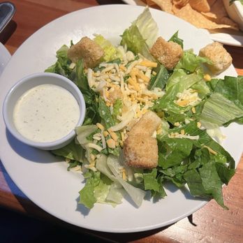 Cheddar's Scratch Kitchen - House Salad - Only cheese and croutons with ranch on the side. - American Near Me - Humble, Texas