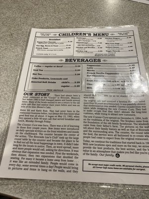 Menu photo 6 Corner Cafe - Riverside Riverside, MO Menu photo 6 Corner Cafe - Riverside Riverside, MO