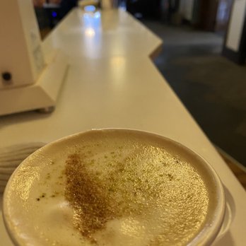 Coat Check Coffee - Pistachio latte - Coffee & Tea Near Me - Indianapolis, Indiana Coat Check Coffee - Pistachio latte - Coffee & Tea Near Me - Indianapolis, Indiana