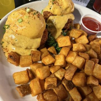 Brick and Spoon - Texas City - Crab Cake Benny - Breakfast & Brunch Near Me - Texas City, Texas Brick and Spoon - Texas City - Crab Cake Benny - Breakfast & Brunch Near Me - Texas City, Texas
