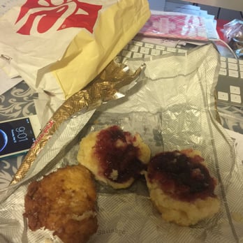 Chick-fil-A - Chicken Biscuit with grape jelly... I can never seem to eat them together, I always eat them separately. - Fast Food Near Me - Fairview Heights, Illinois