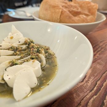Antico Nuovo - Focaccia with whipped ricotta and pistachio pesto - Italian Near Me - Los Angeles, California
