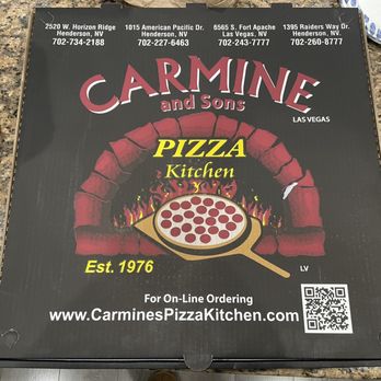 Carmine's Pizza Kitchen - a pizza in a pizza oven - Pizza Near Me - Henderson, Nevada Carmine's Pizza Kitchen - a pizza in a pizza oven - Pizza Near Me - Henderson, Nevada