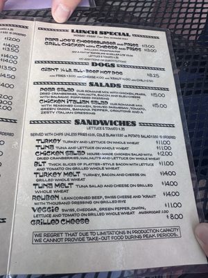 Menu photo 1 Peanut Barrel East Lansing, MI