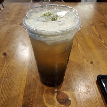 TeaLatte Bar - Orange passion with cheese foam - Coffee & Tea Near Me - Carrollton, Texas TeaLatte Bar - Orange passion with cheese foam - Coffee & Tea Near Me - Carrollton, Texas