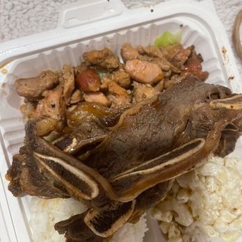Chop Asian Kitchen - Super fatty short rib with the undercooked chicken no one asked for. - Chinese Near Me - Pomona, California