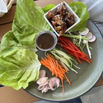 Next Door Beach Bistro - Duck wraps - Seafood Near Me - Flagler Beach, Florida Next Door Beach Bistro - Duck wraps - Seafood Near Me - Flagler Beach, Florida