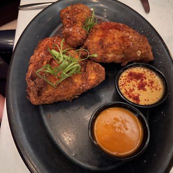 TRIS - Fried chicken with kimchi - New American Near Me - The Woodlands, Texas TRIS - Fried chicken with kimchi - New American Near Me - The Woodlands, Texas