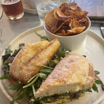 Mesquite At The Warehouse - Veggie and pimento cheese sandwich with chips. - Seafood Near Me - Fredericksburg, Texas Mesquite At The Warehouse - Veggie and pimento cheese sandwich with chips. - Seafood Near Me - Fredericksburg, Texas