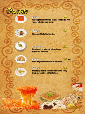 Menu photo 6 Aladdin Mediterranean Restaurant Miami, FL