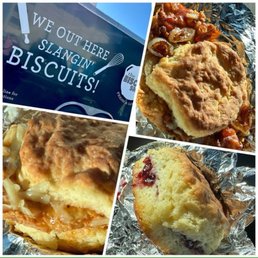 Honey hot, southern chick, mixed berry biscuit. Honey hot, southern chick, mixed berry biscuit.