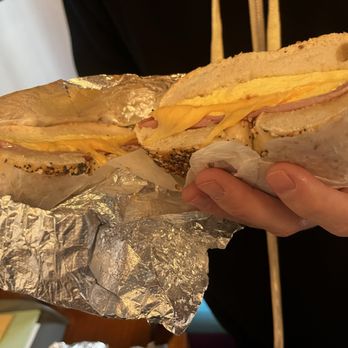 Pio Bagel Flatbush - Ham Egg & Cheese - Bagels Near Me - Brooklyn, New York