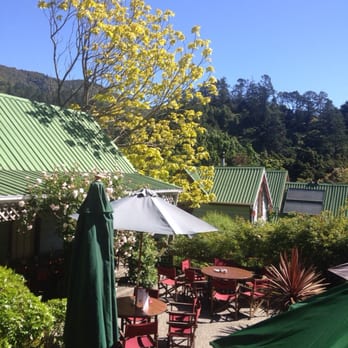 Ohinemuri Estate - Partial view of the darling outdoor seating - Wineries Near Me - Karangahake, WKO Ohinemuri Estate - Partial view of the darling outdoor seating - Wineries Near Me - Karangahake, WKO