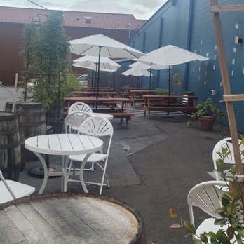 Freeland Spirits - Outdoor seating/patio. Next to parking. - Distilleries Near Me - Portland, Oregon