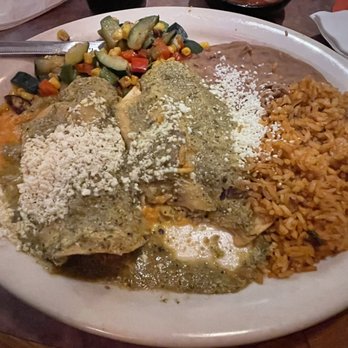 Valle Luna - Consuelo Enchiladas Suizas - Spicy (I did take a bite before I remembered to take a pic, they just looked so good!) - Mexican Near Me - Phoenix, Arizona