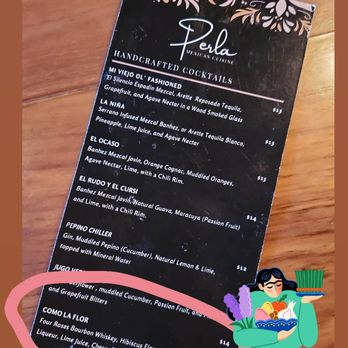 Perla - Sashimi trio, Halibut ceviche, and I circled my drinks. - Tapas/Small Plates Near Me - Santa Ana, California