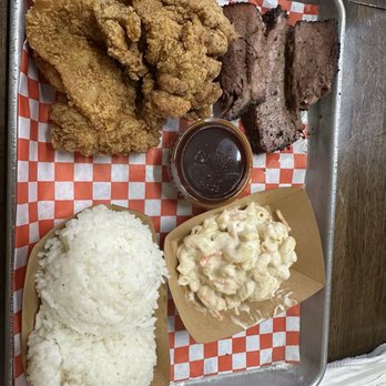 Chicken & Brisket - Chicken & Brisket plate - Asian Fusion Near Me - Pearl City, Hawaii Chicken & Brisket - Chicken & Brisket plate - Asian Fusion Near Me - Pearl City, Hawaii