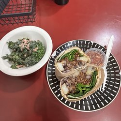 Java Johns - Vegan burrito , kale slaw
