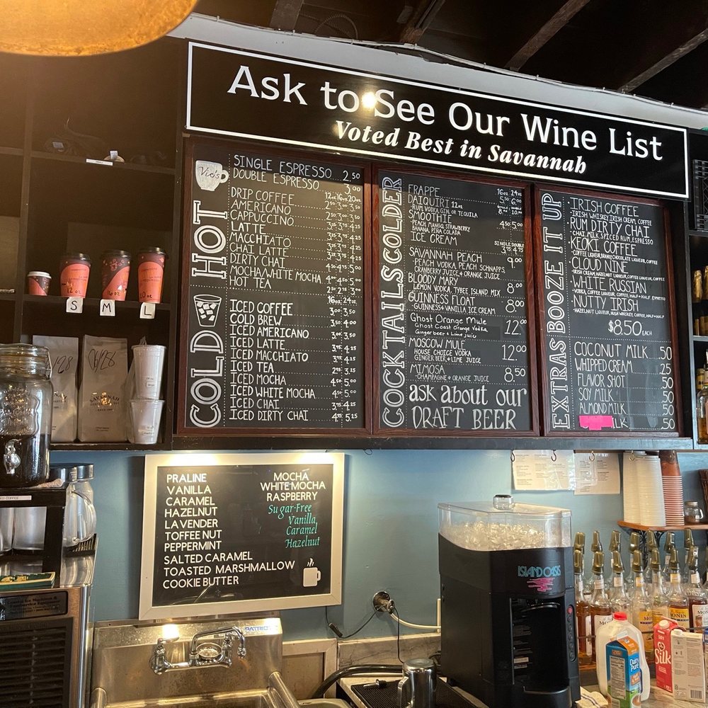 Vic's Coffee Bar - Menu - Coffee & Tea Near Me - Savannah, Georgia Vic's Coffee Bar - Menu - Coffee & Tea Near Me - Savannah, Georgia