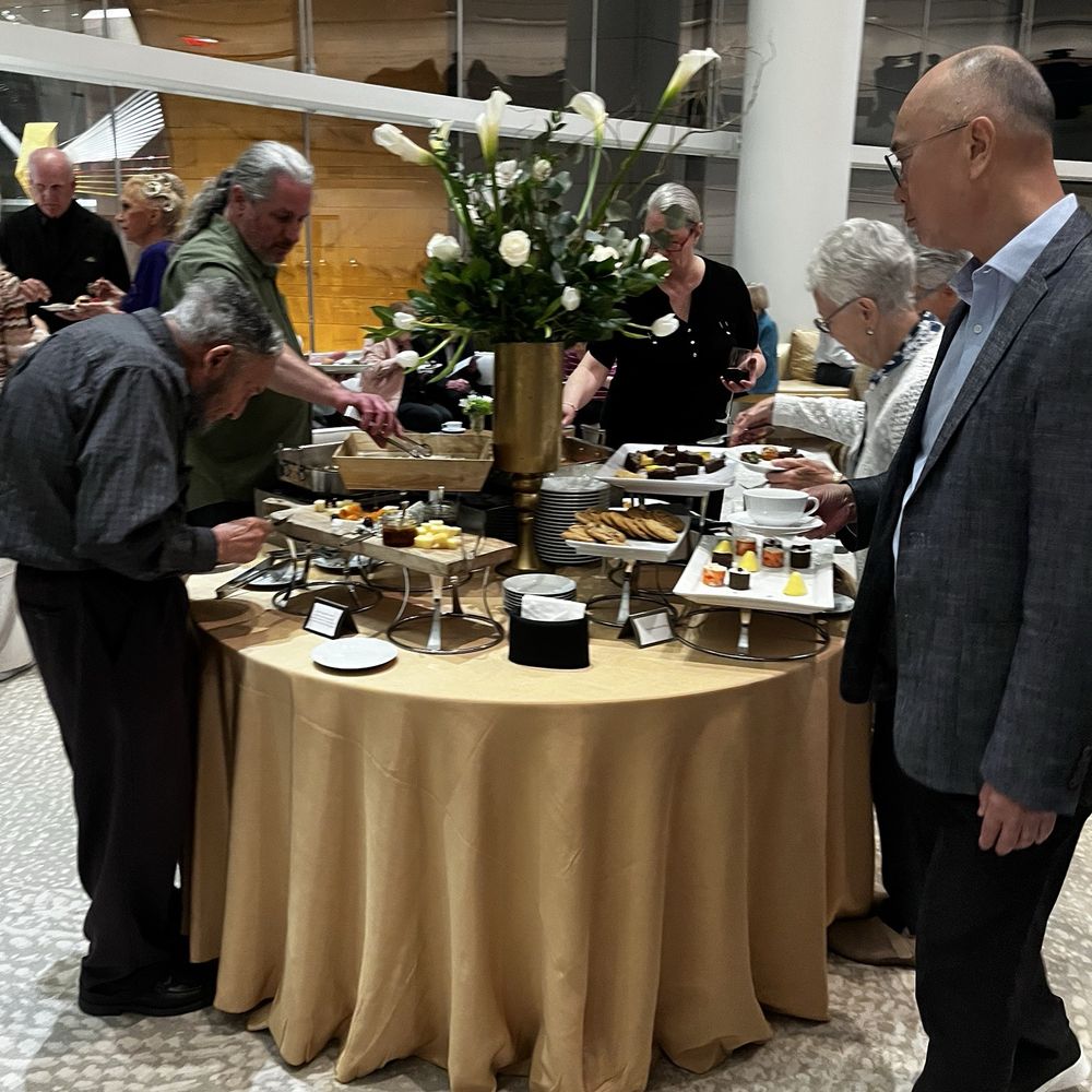 Segerstrom Center for the Arts - Concert Circle club ticket holders intermission snacking table - Performing Arts Near Me - Costa Mesa, California