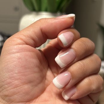 Apple Nail Salon - French tip dip powder was way too thick! - Nail Salons Near Me - Laguna Niguel, California Apple Nail Salon - French tip dip powder was way too thick! - Nail Salons Near Me - Laguna Niguel, California