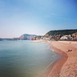 Sidmouth Beach - Sunny summer day