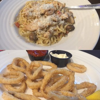 East Side Mario's - Aurora - Linguine pasta w chicken and calamari bottom pic - Italian Near Me - Aurora, Ontario East Side Mario's - Aurora - Linguine pasta w chicken and calamari bottom pic - Italian Near Me - Aurora, Ontario