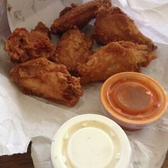 Jesse's Subs - fried chicken and dipping sauce - Chicken Wings Near Me - Cheraw, South Carolina