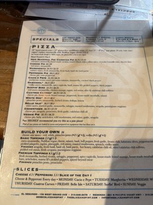 Menu photo 1 ESBC The Slice and Pint El Segundo, CA Menu photo 1 ESBC The Slice and Pint El Segundo, CA