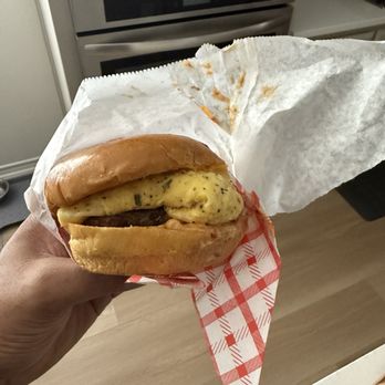 HoneyBird - Sausage, egg, and cheese sandwich - Tacos Near Me - Allen, Texas