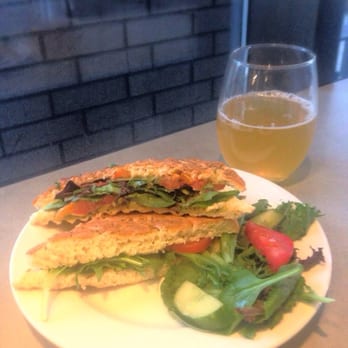 Kawa Espresso Bar - Brie and Bacon Panini with tomato, spinach, aruga...shhh. You had me at bacon. @kawacalgary - Coffee & Tea Near Me - Calgary, Alberta