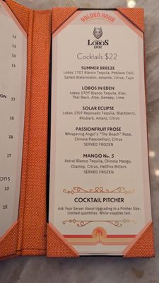 Menu photo 4 Golden Hour Los Angeles, CA