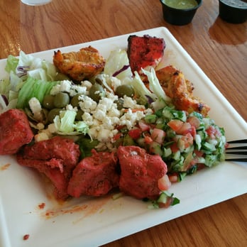 KABOB-iSH - Sampler with salad. - Mediterranean Near Me - Duluth, Georgia