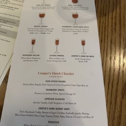 Brunch menu Brunch menu