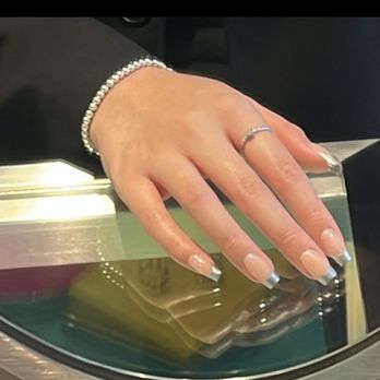 Nail Addict - Acrylic full set with Chrome french tip (coffin) - Nail Salons Near Me - Los Angeles, California Nail Addict - Acrylic full set with Chrome french tip (coffin) - Nail Salons Near Me - Los Angeles, California